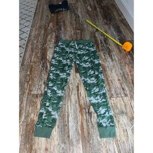 Women’s Green Camo Print Sleep Bottoms Size Small